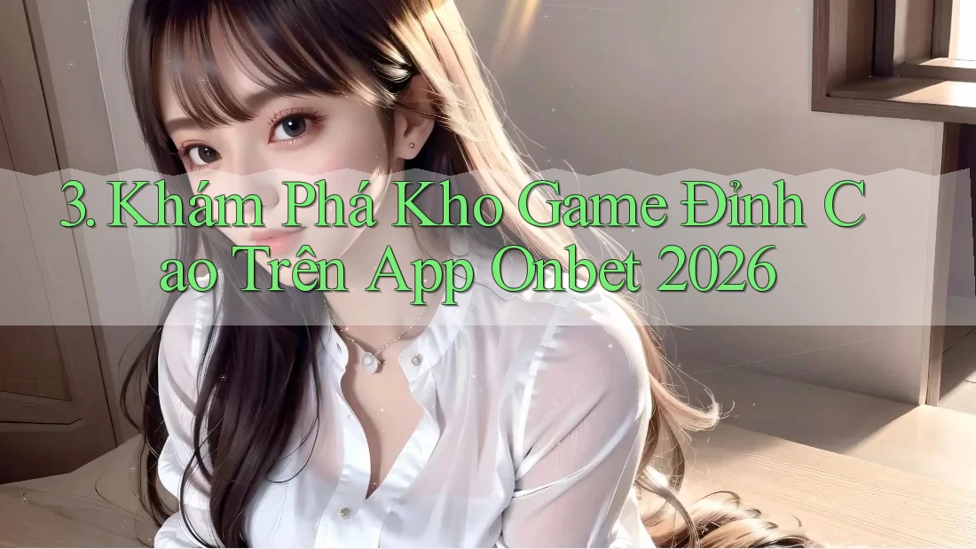3. Khám Phá Kho Game Đỉnh Cao Trên App Onbet 2026
