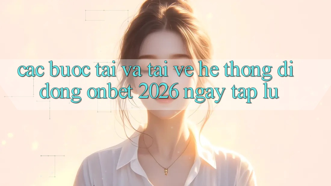 Các bước Tải Và Tải về Hệ thống di động Onbet 2026 Ngay tắp lự