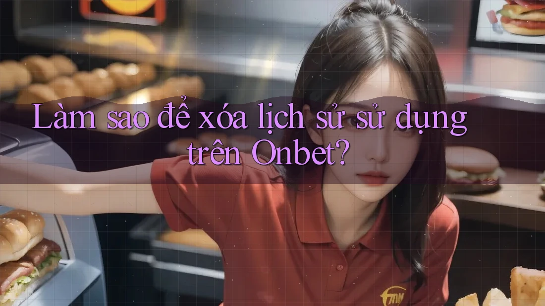 Làm sao để xóa lịch sử sử dụng trên Onbet?