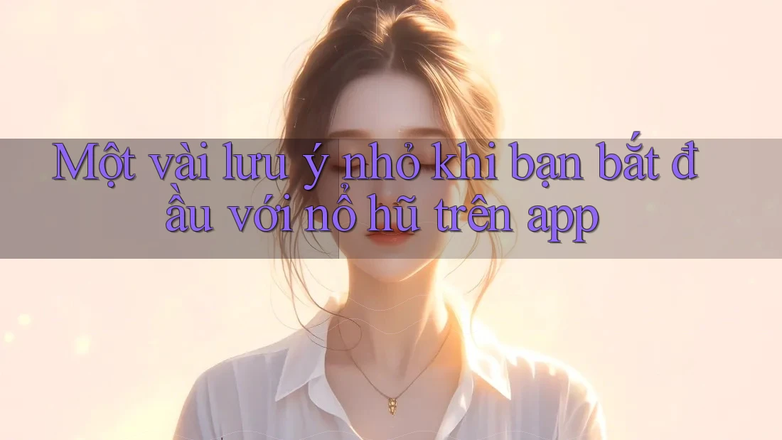 Một vài lưu ý nhỏ khi bạn bắt đầu với nổ hũ trên app